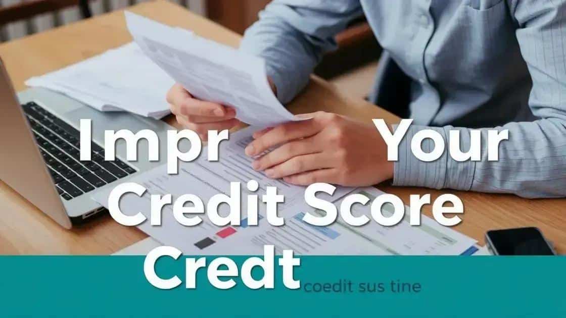 Practical tips for credit score improvement
