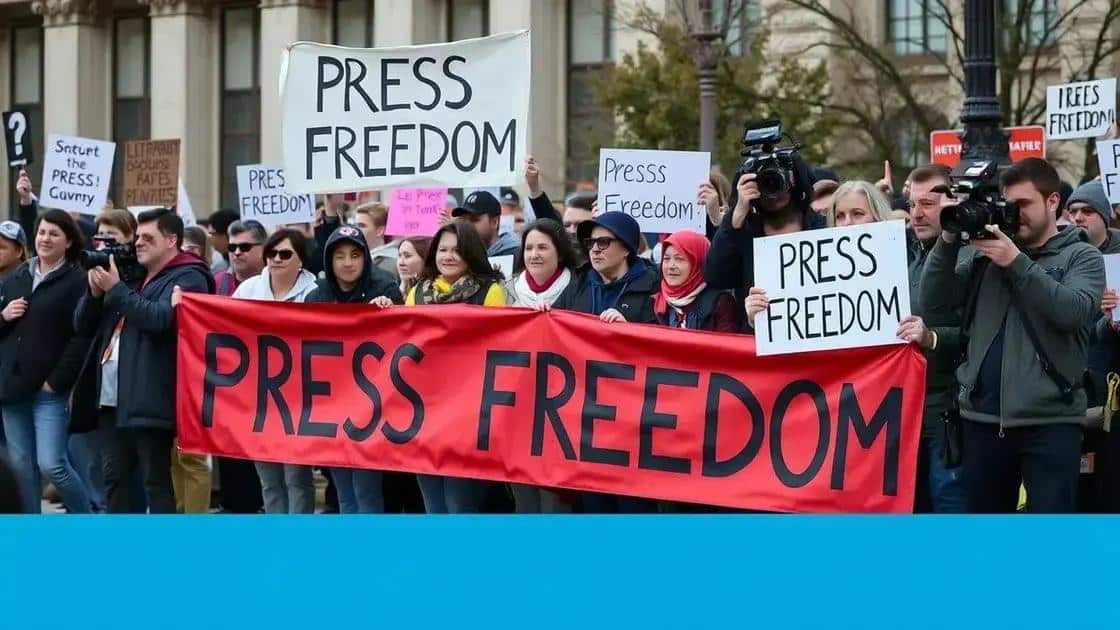 Advocacy for press freedom