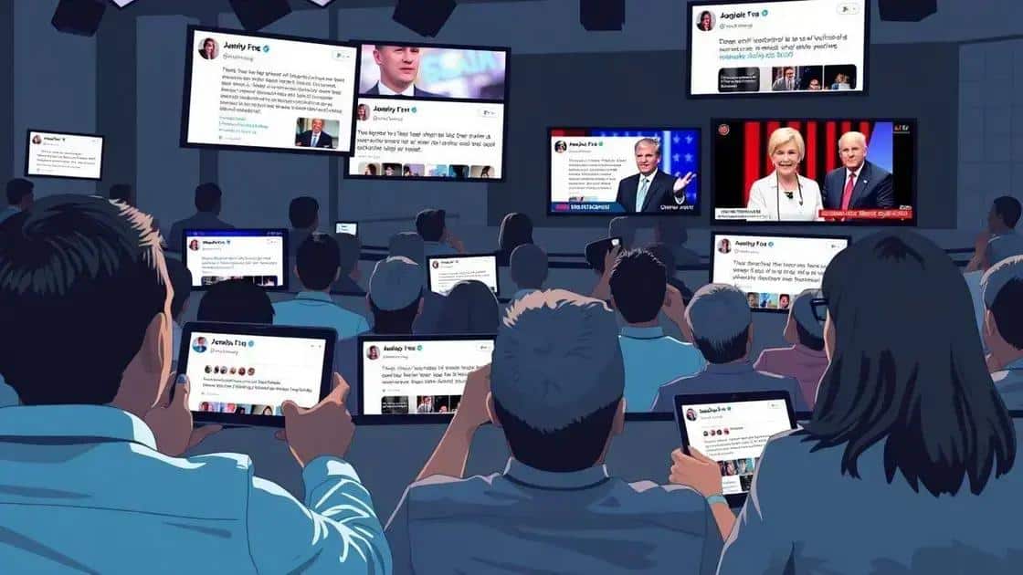 Impact of social media on debate perception