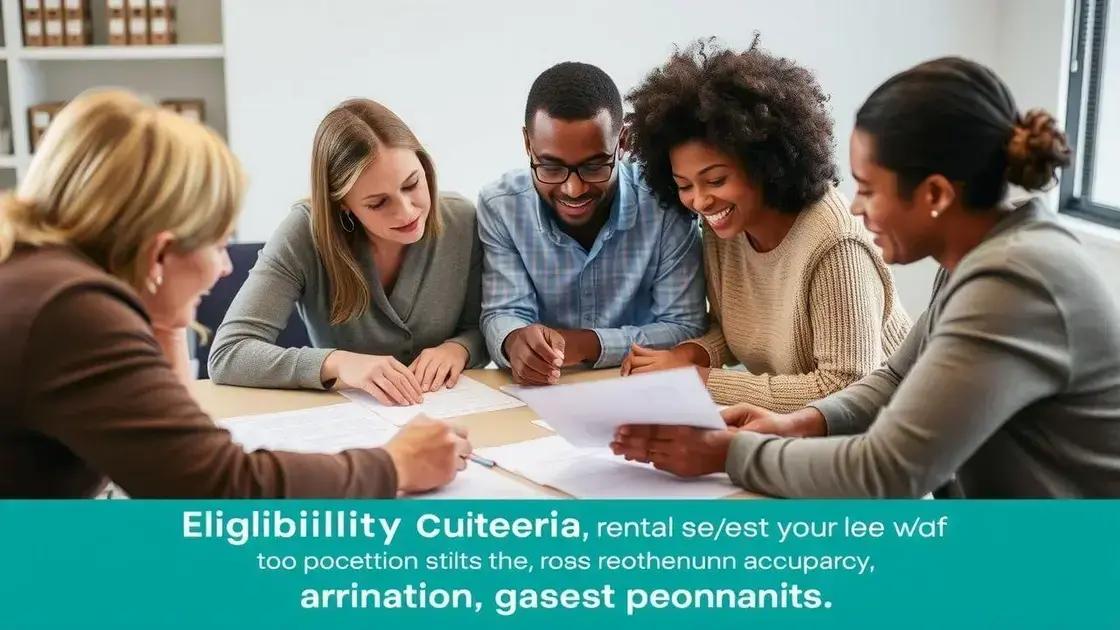 Eligibility criteria for rental assistance